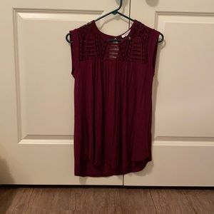 Crimson blouse